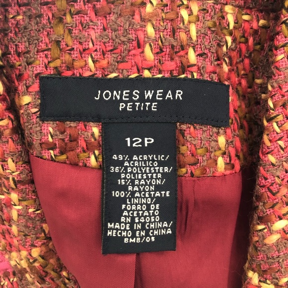 *LAST CHANCE* {Jones Wear} NWT tweed blazer - Picture 11 of 16